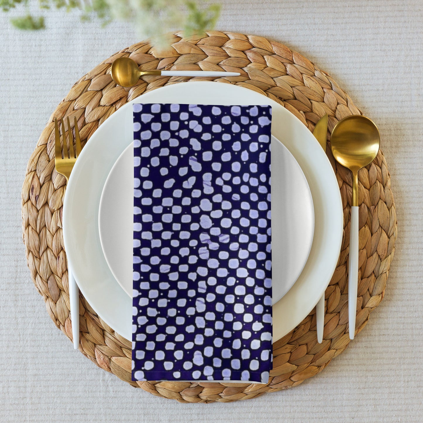 Adire Dots Cloth Napkin Set