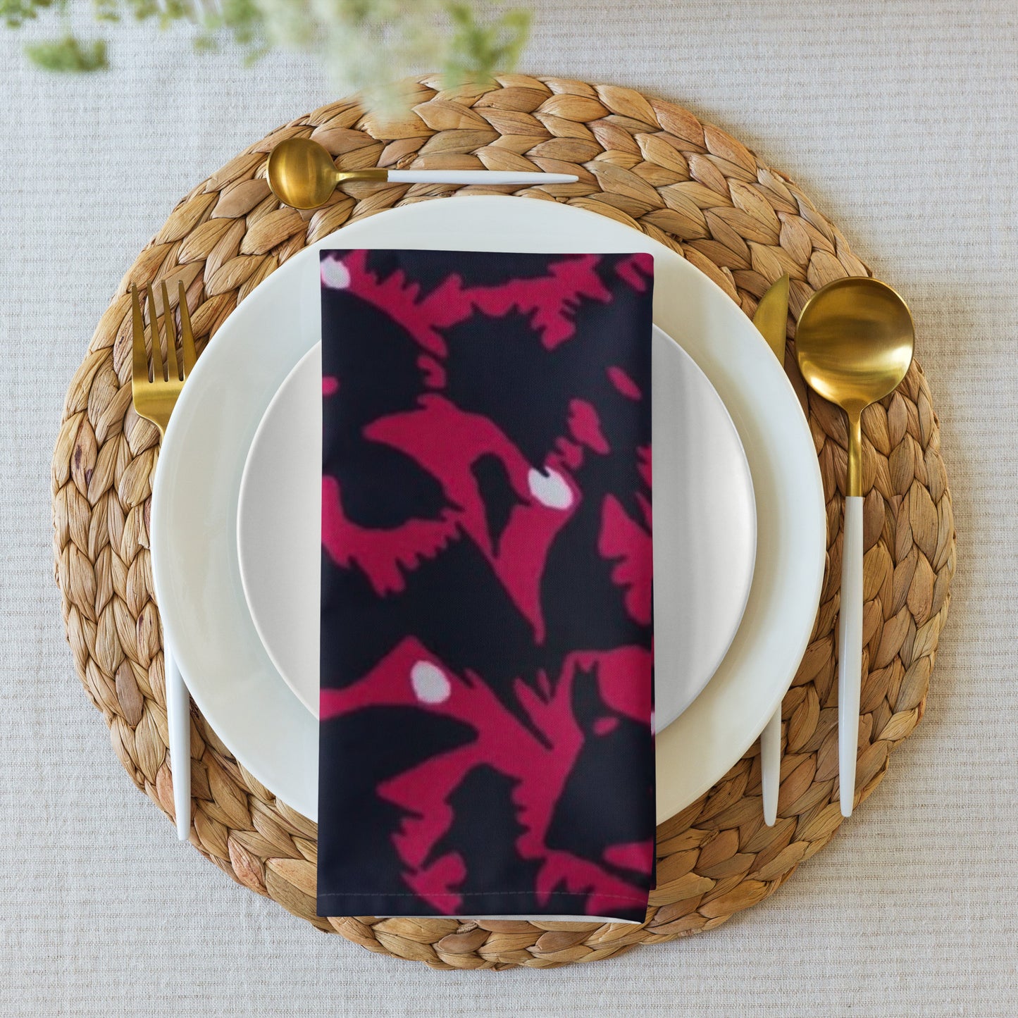 Leopard Print Cloth Napkin Set