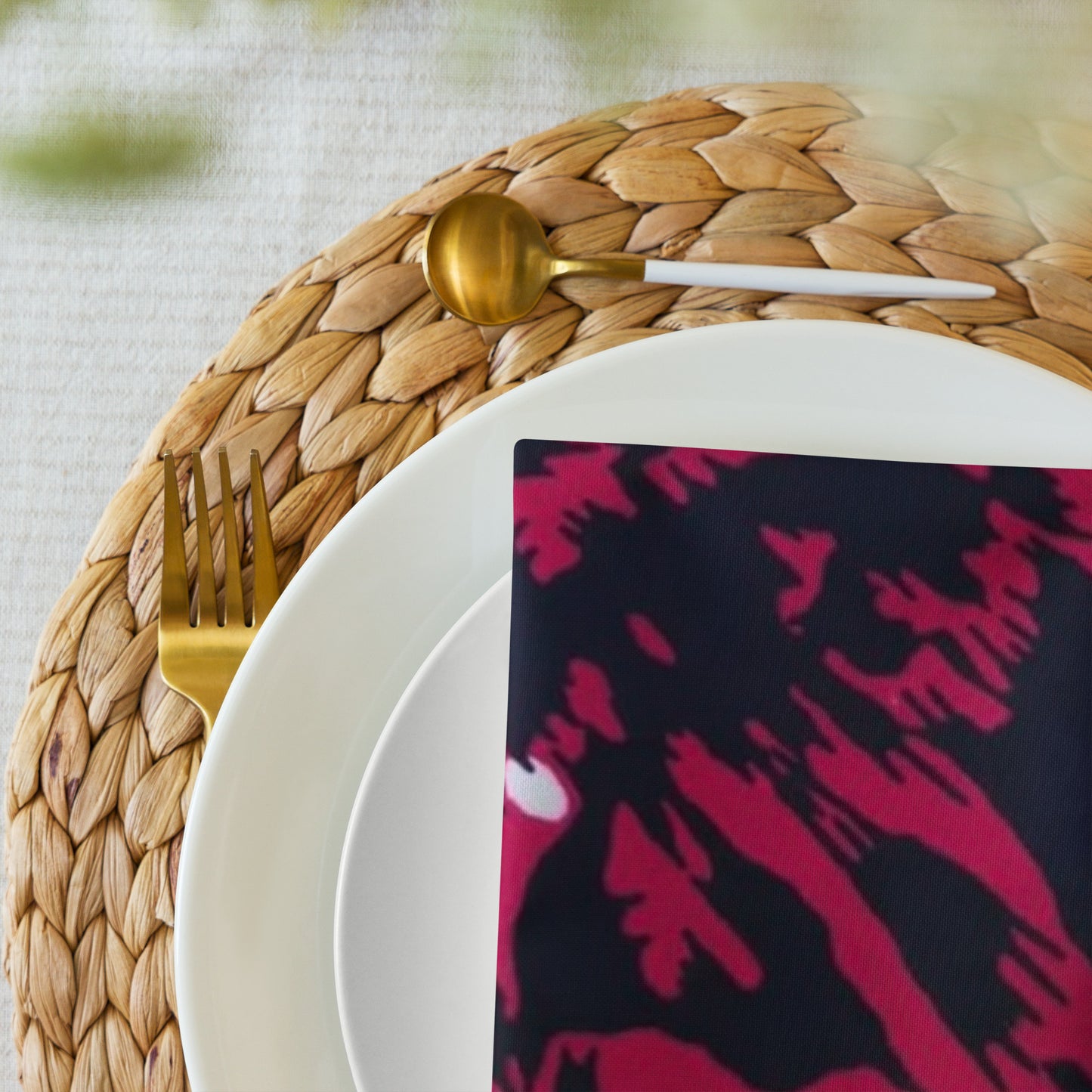 Leopard Print Cloth Napkin Set