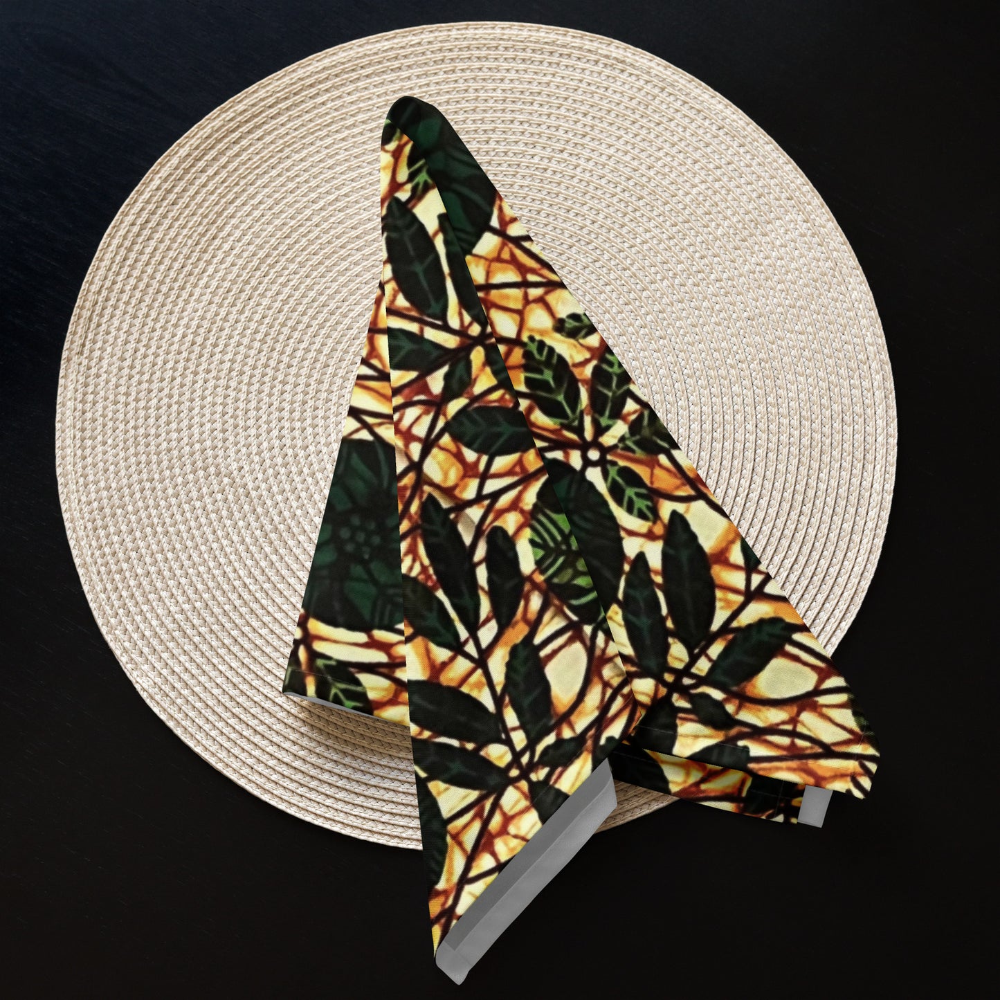 Green Leaf Cloth Napkin Set