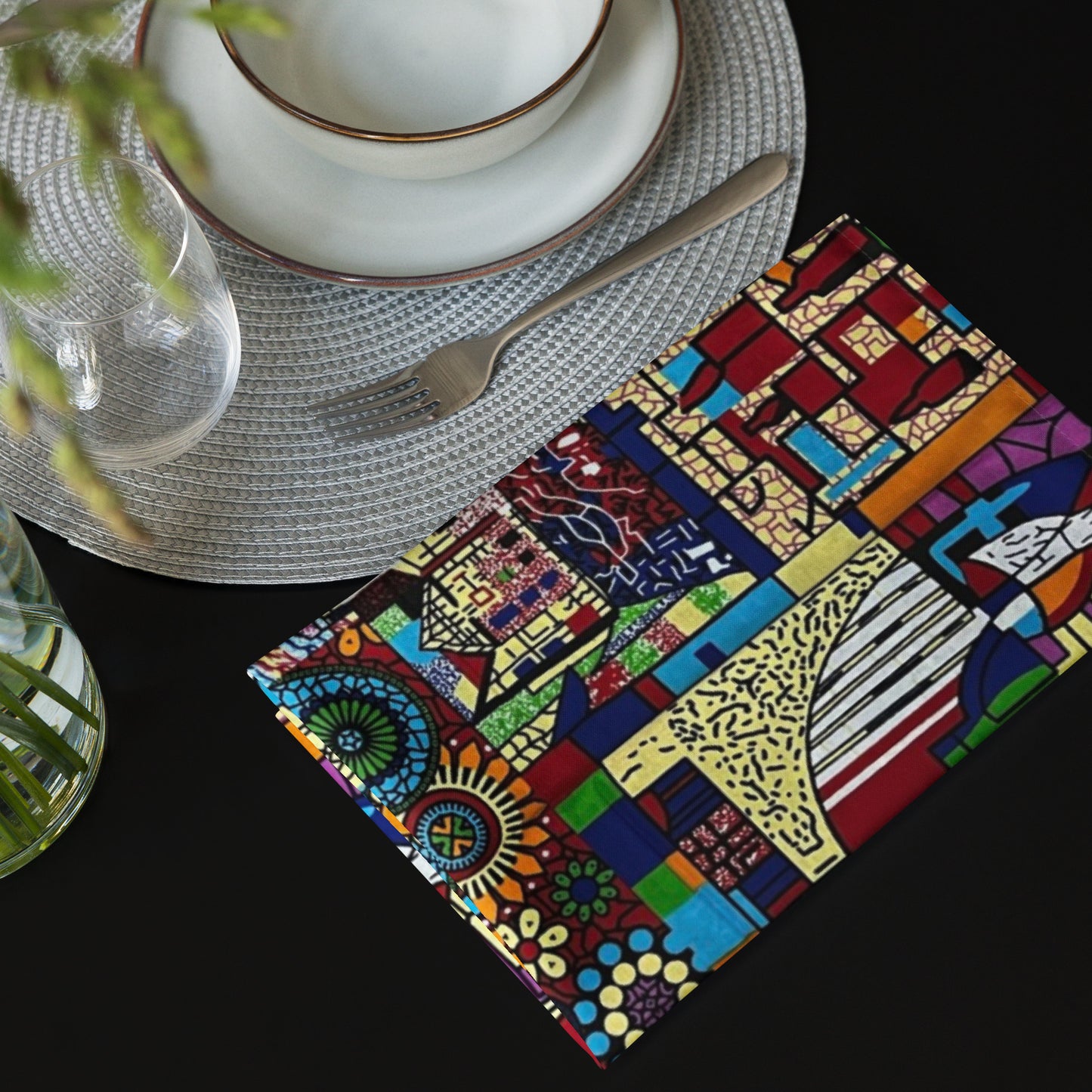 Colourful Artsy Placemat Set