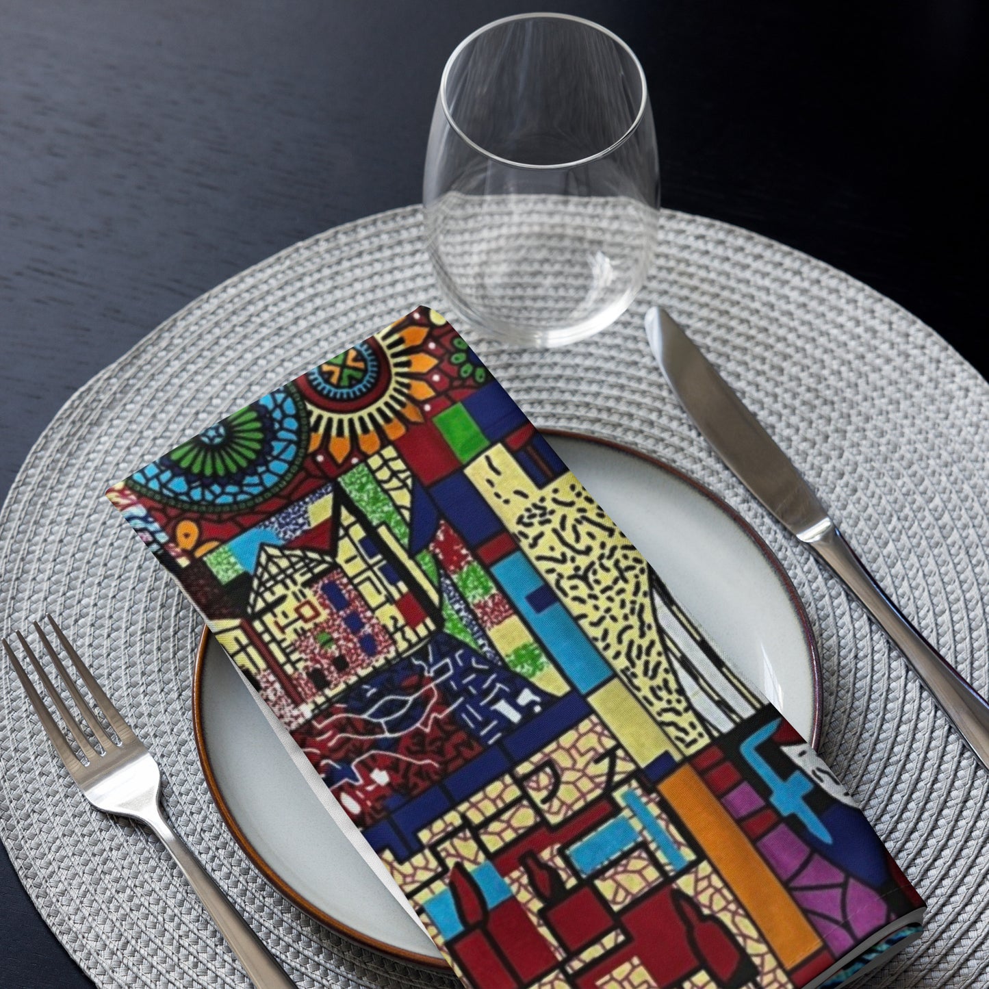 Colourful Artsy Placemat Set