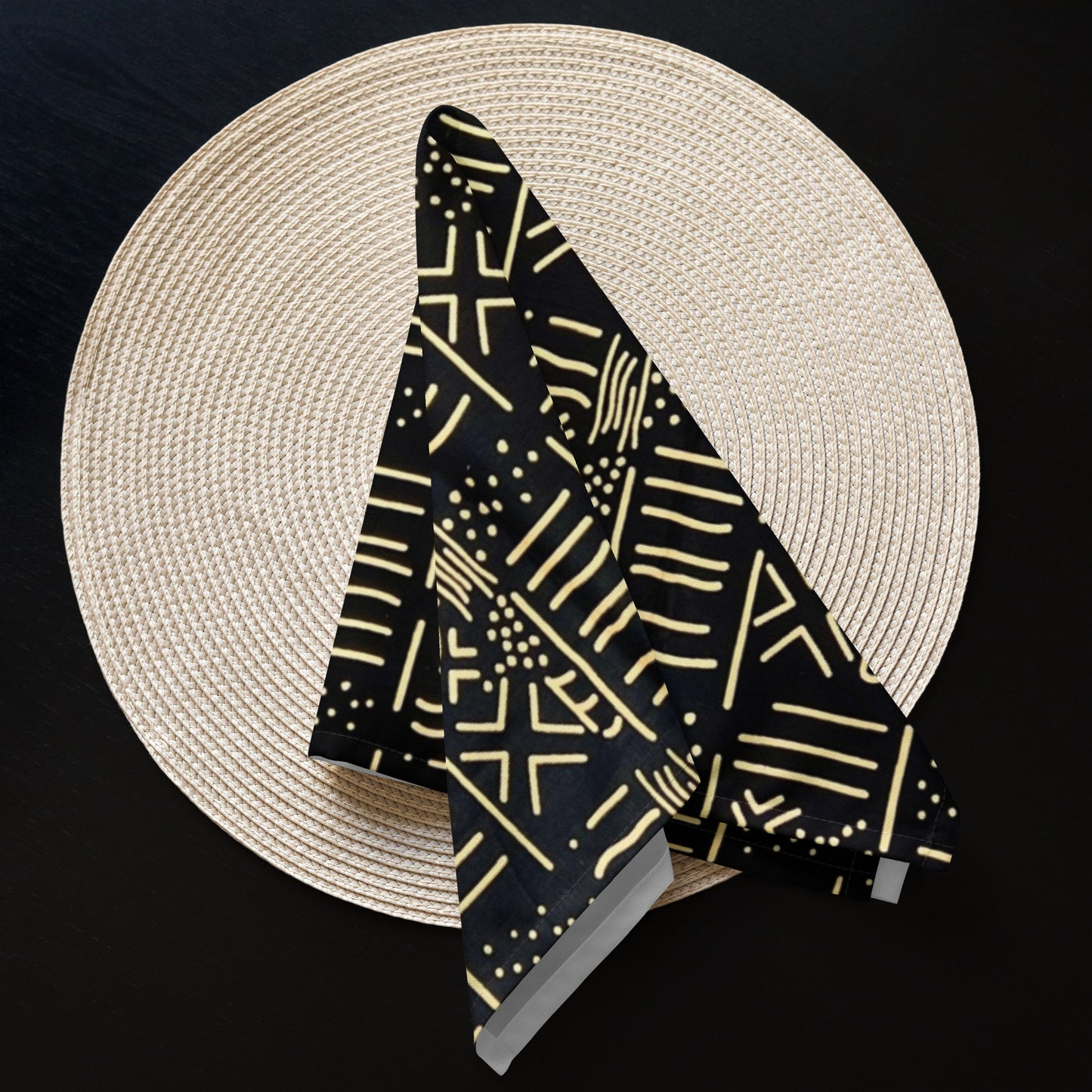 African Print Cloth Napkin Set