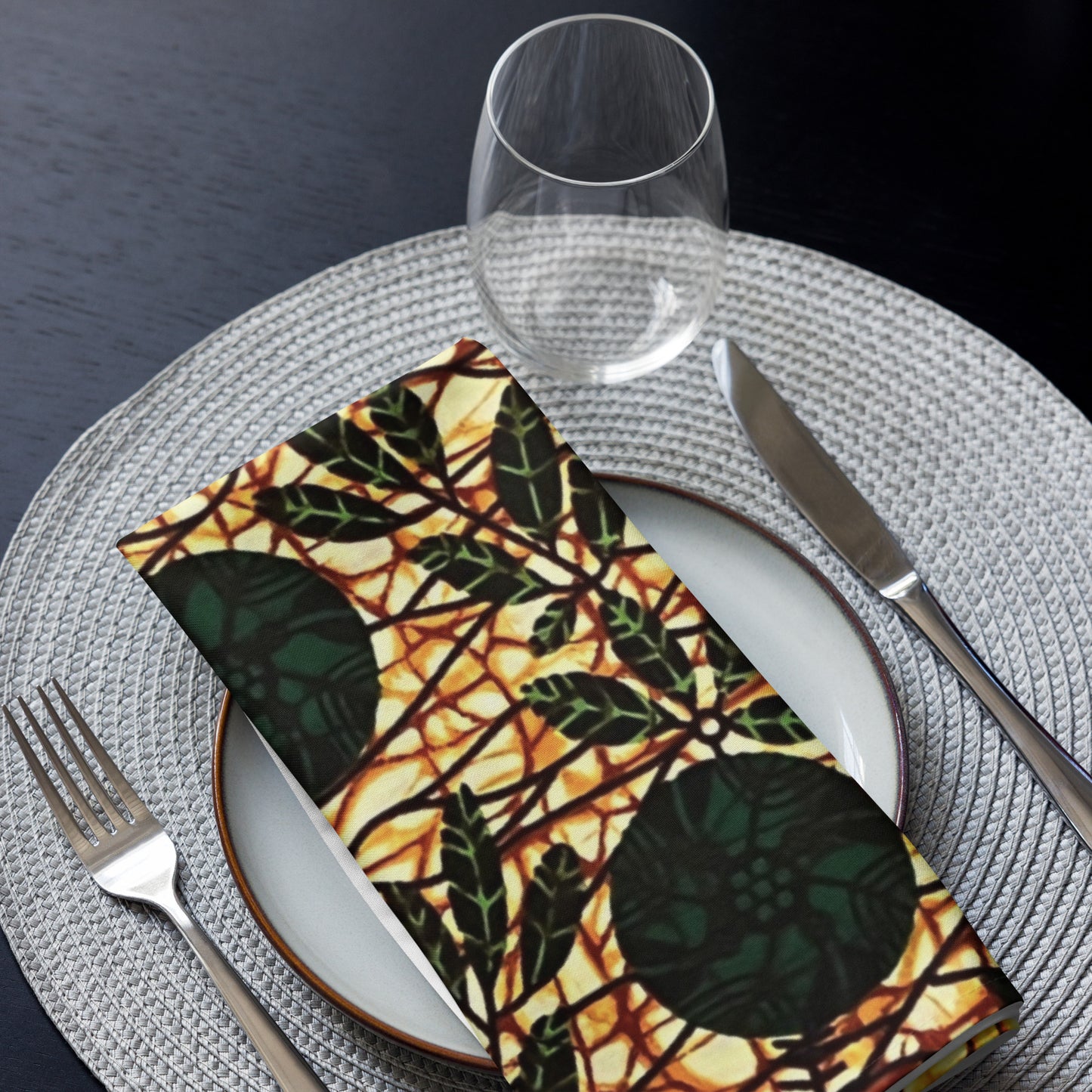 Green Leaf Cloth Napkin Set