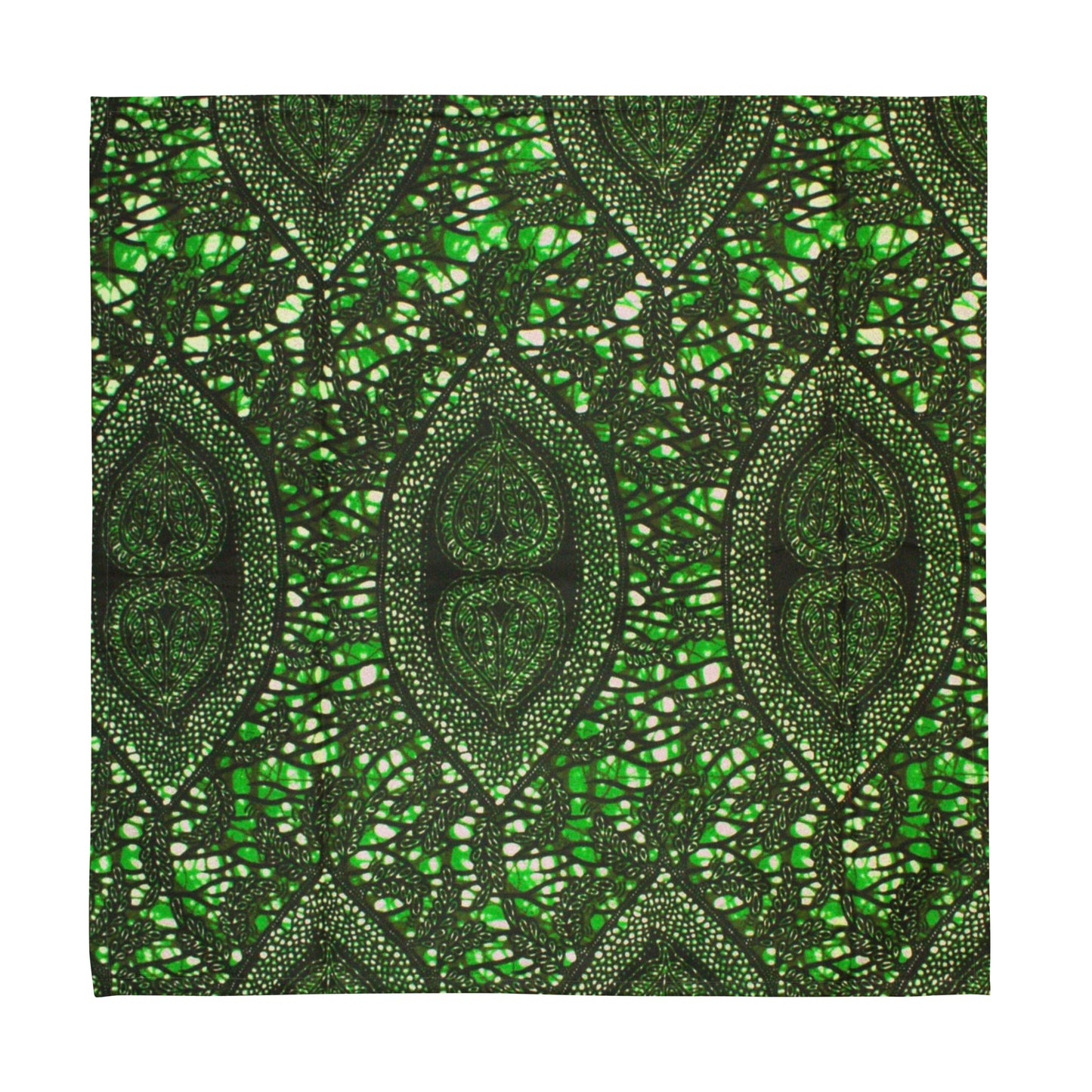 Green Peas Ankara Cloth Napkin Set