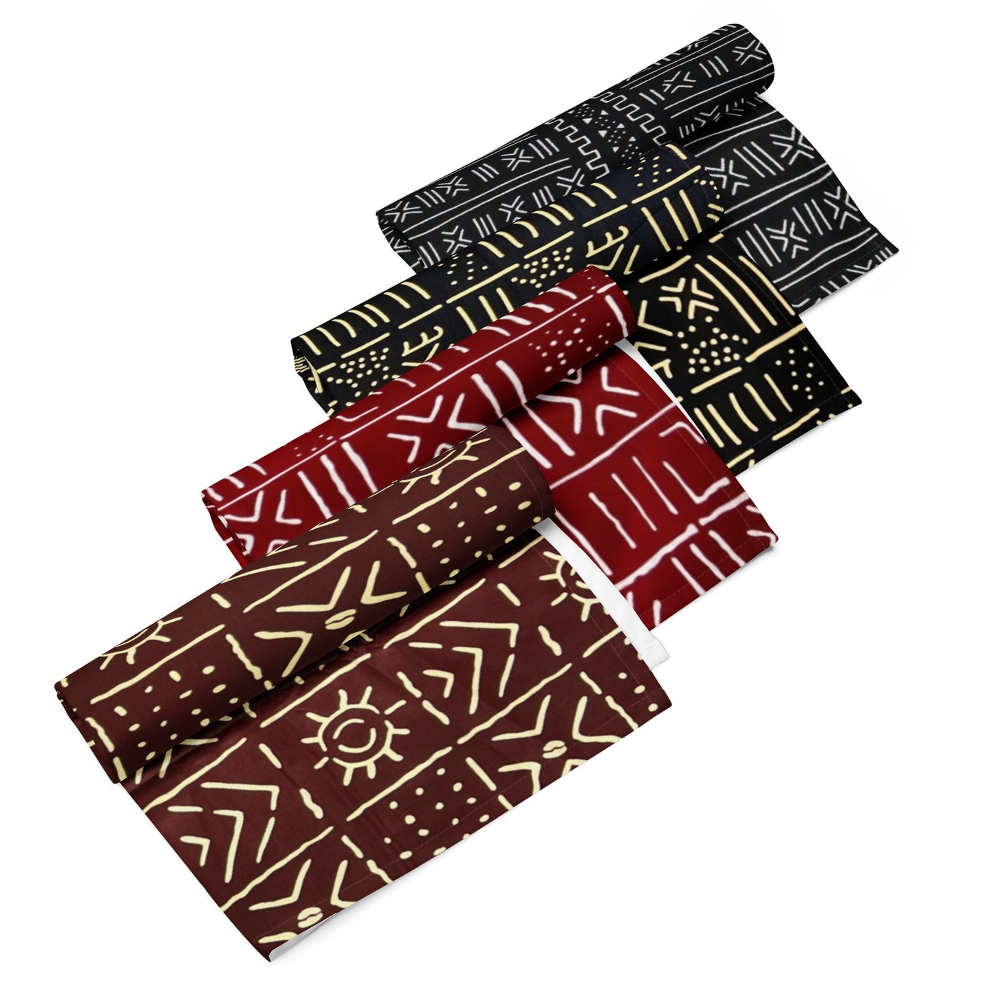 African Print Cloth Napkin Set