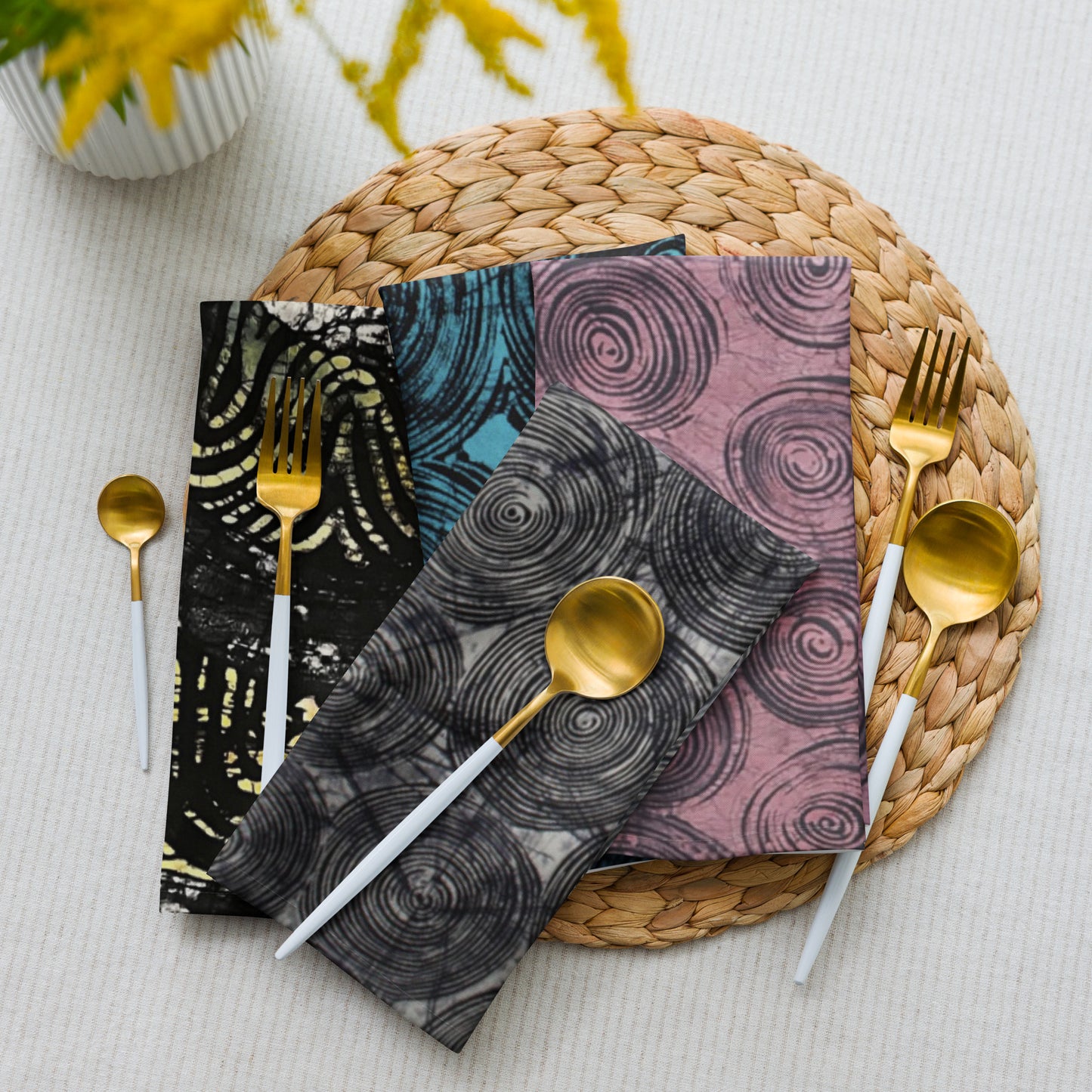 Swirls Cloth Napkin Set