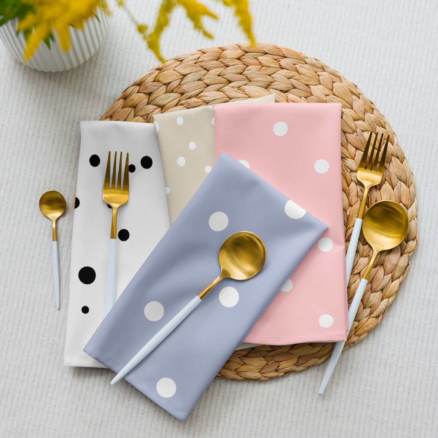 Polka Dot Cloth Napkin Set