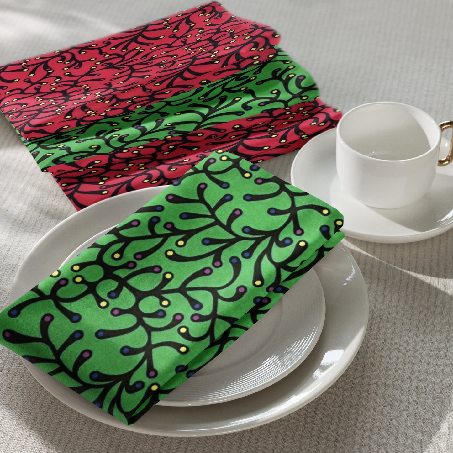 Dotted Cloth Napkin Set