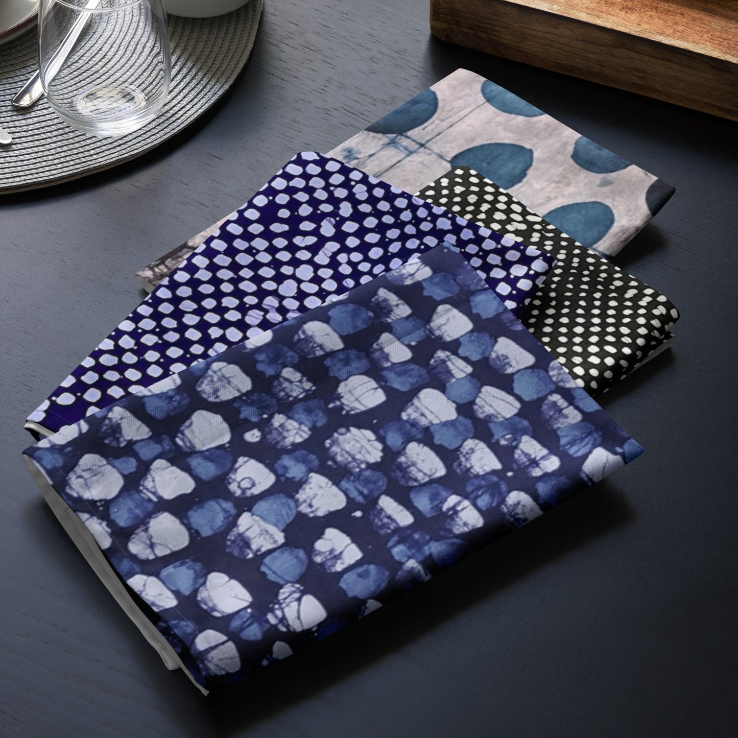 Adire Dots Cloth Napkin Set