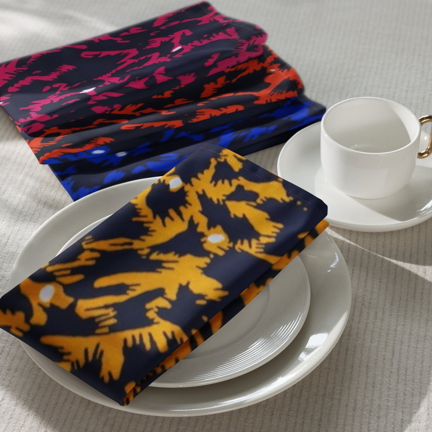 Leopard Print Cloth Napkin Set