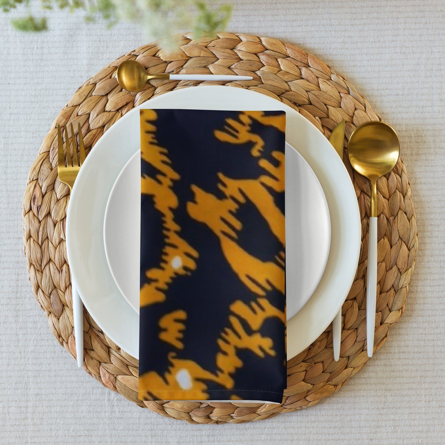 Leopard Print Cloth Napkin Set