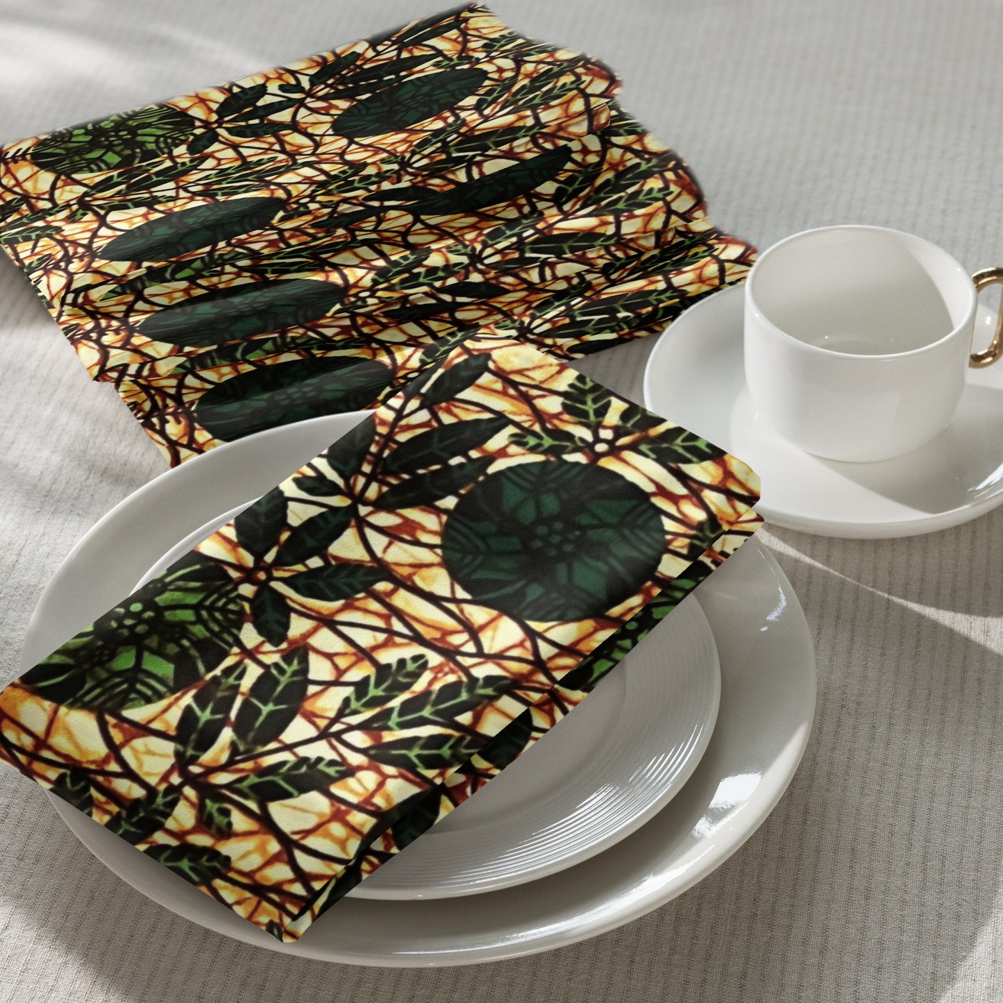 Green Leaf Cloth Napkin Set