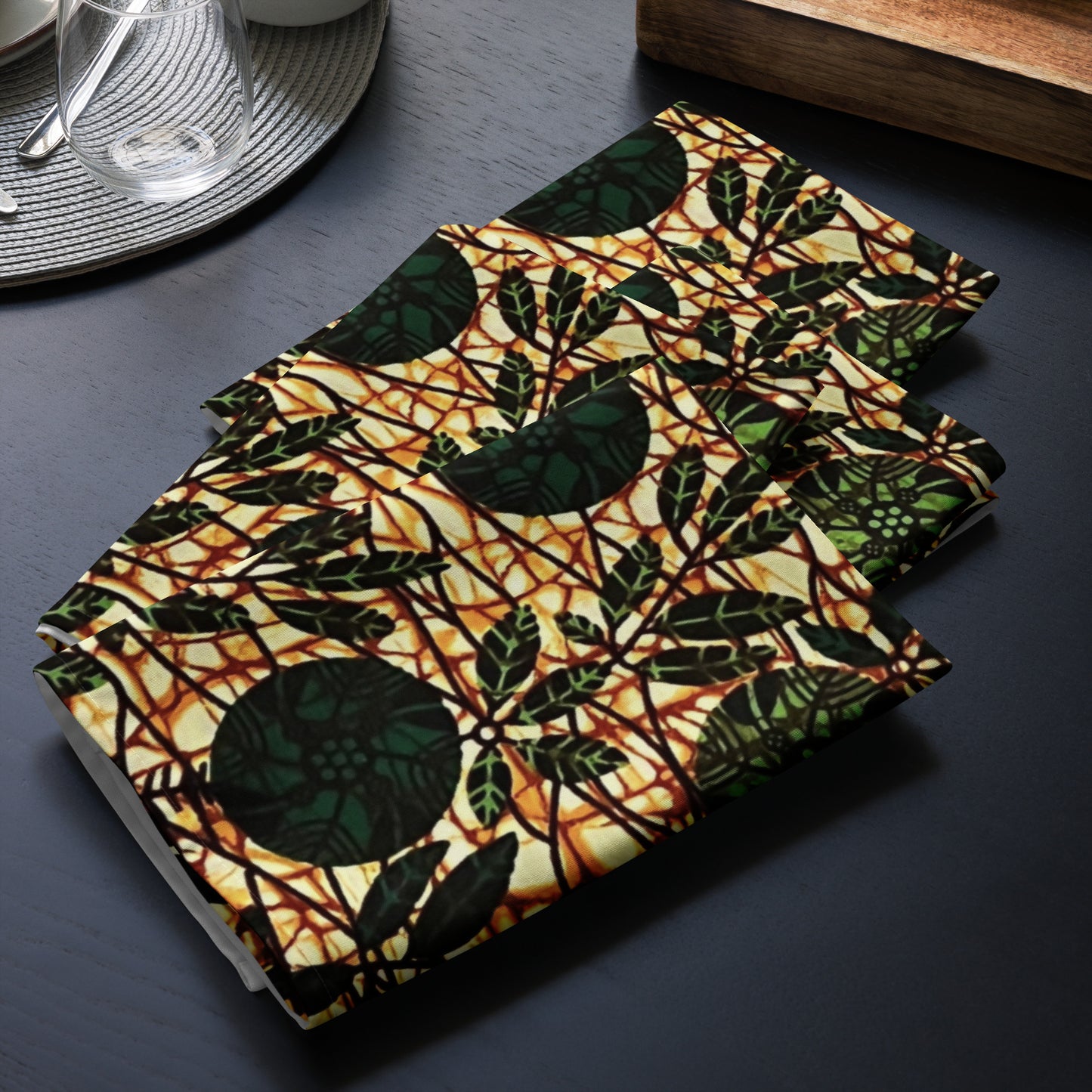 Green Leaf Cloth Napkin Set