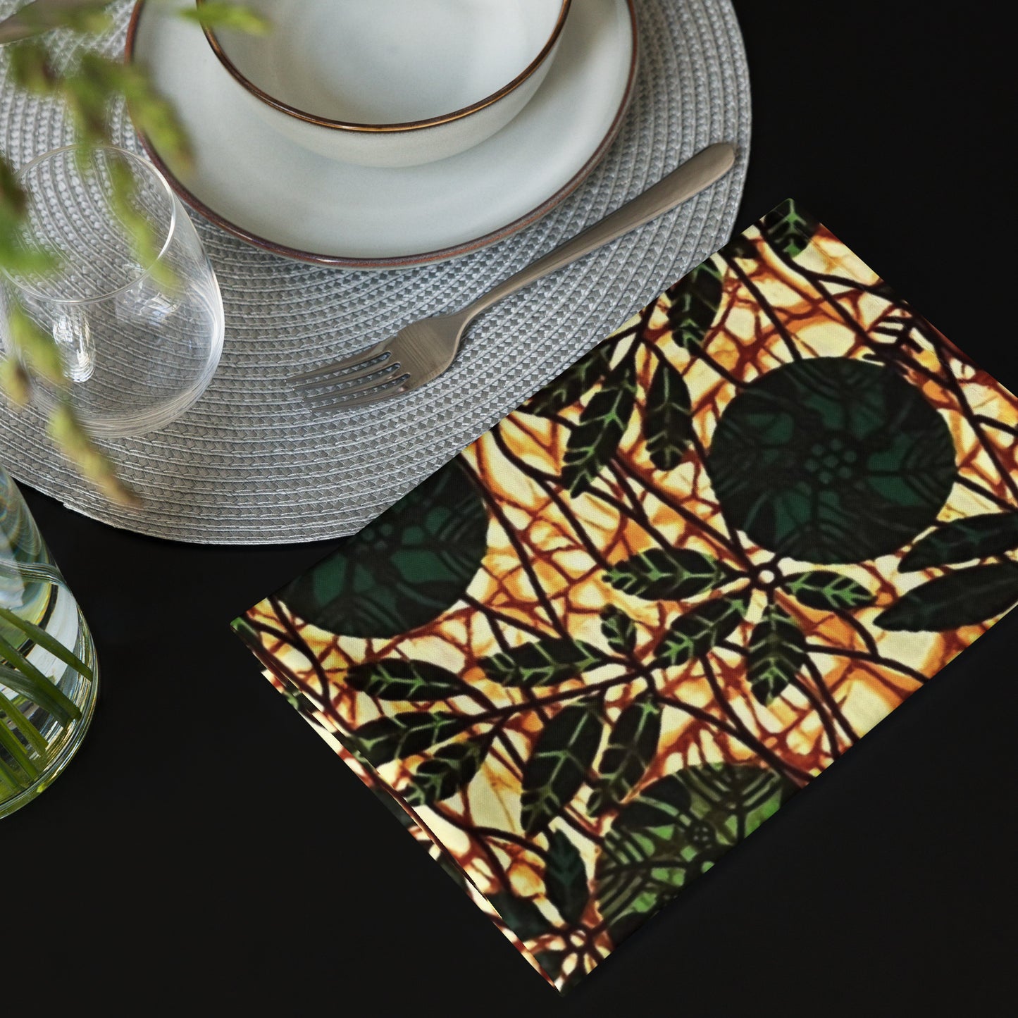 Green Leaf Cloth Napkin Set