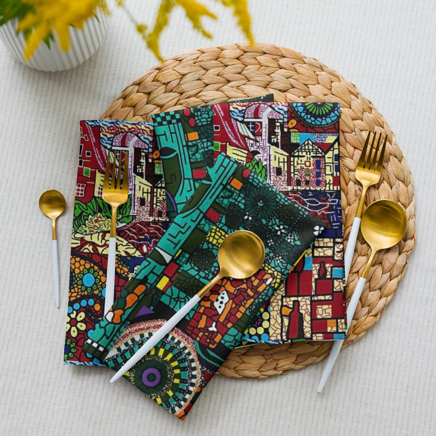 Colourful Artsy Placemat Set