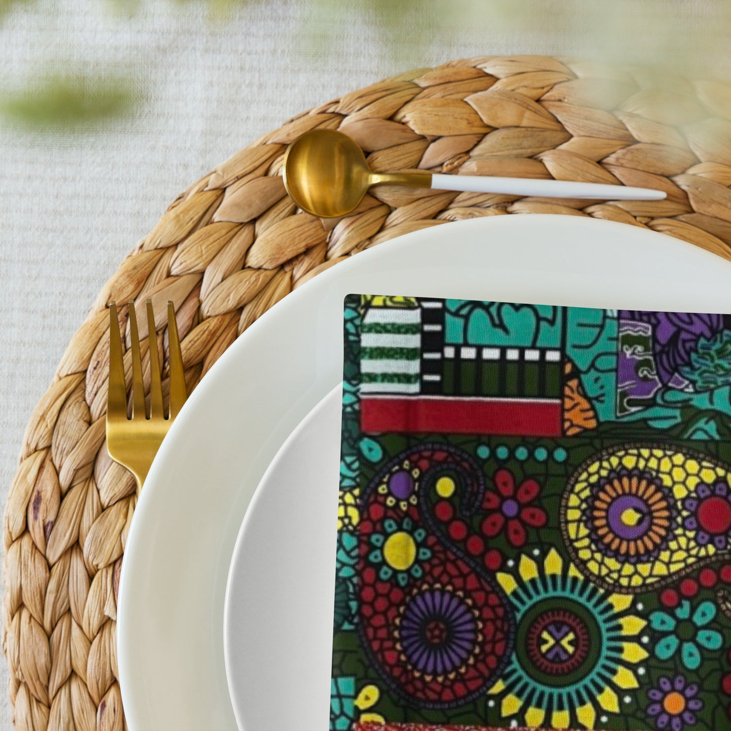 Colourful Artsy Placemat Set