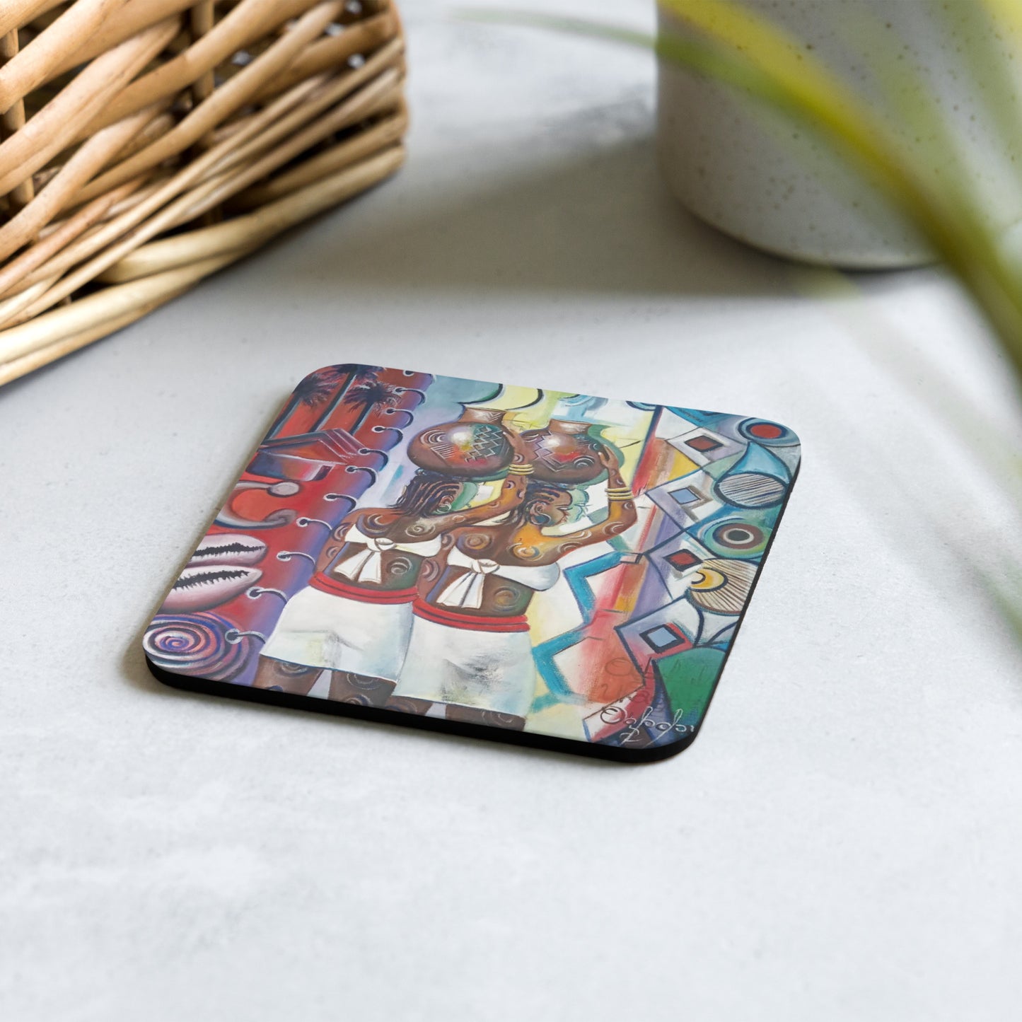 Harmony Art Print Cork-back Coaster