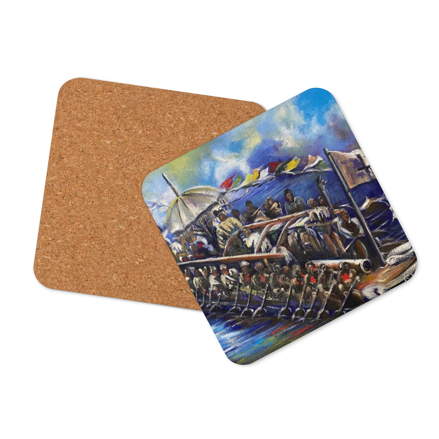 Art Print History Of Rivers State Art Print Cork-back Coaster