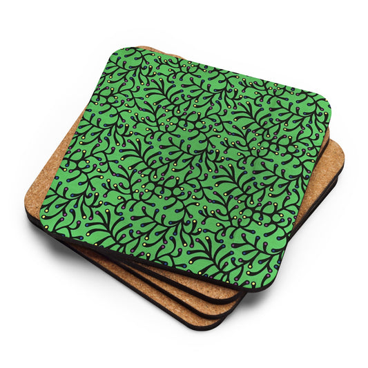 Green Dot Ankara Coaster