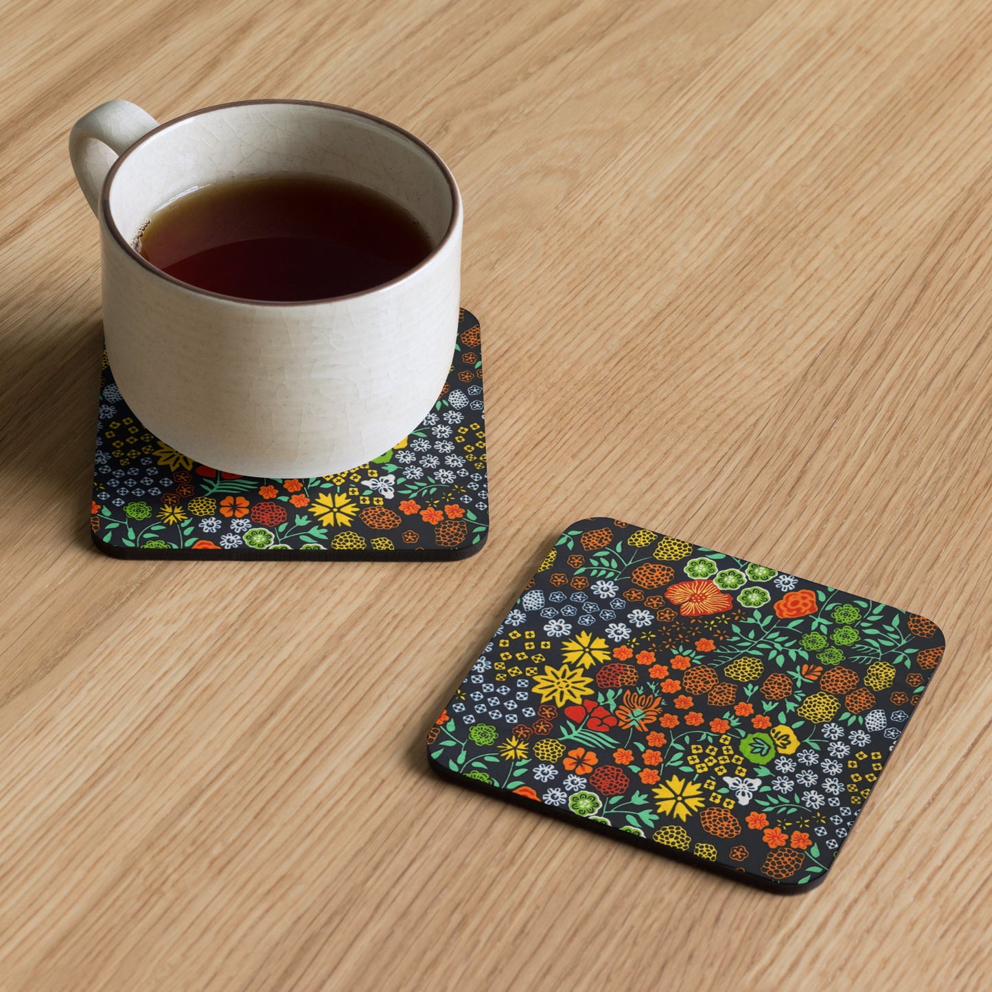 Multicolour Floral Coaster