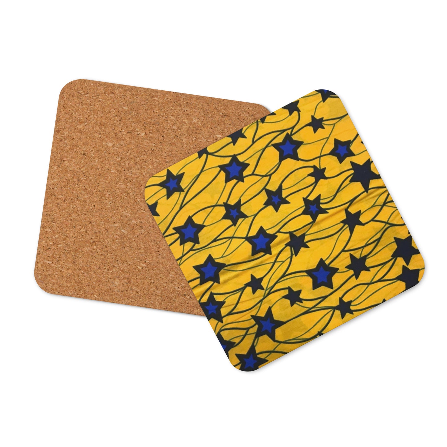 Yellow Blue Star Coaster