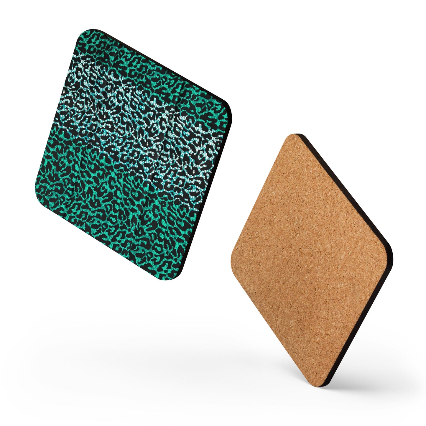 Green Leopard Coaster