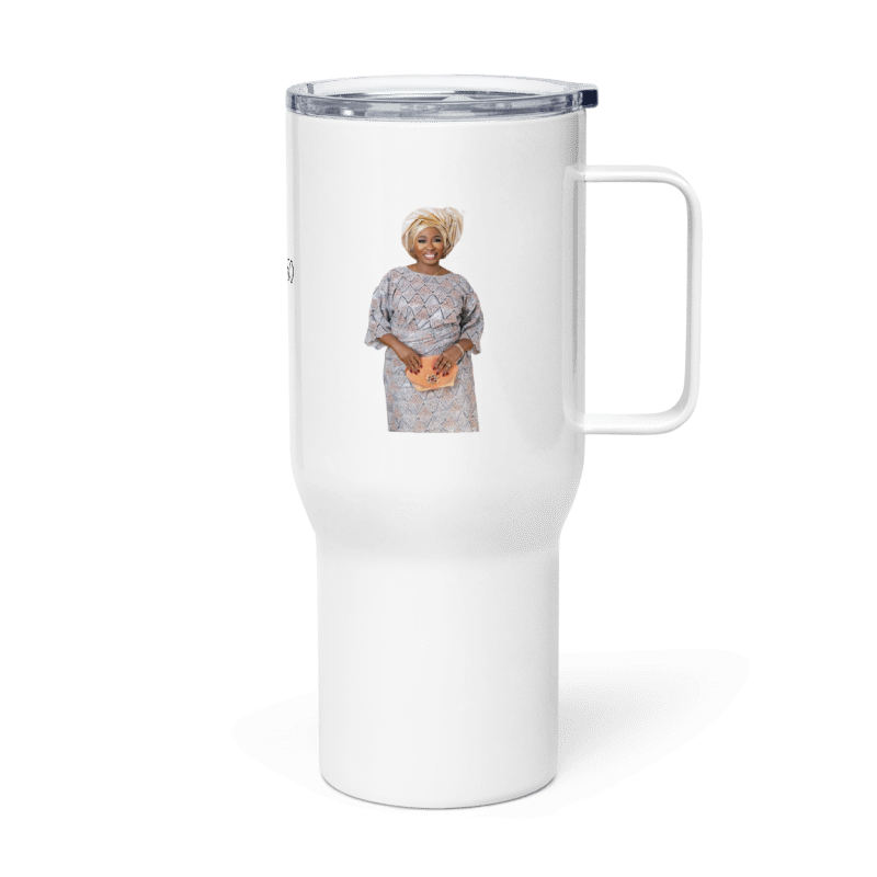 Personalised 50th Birthday Travel mug with a handle