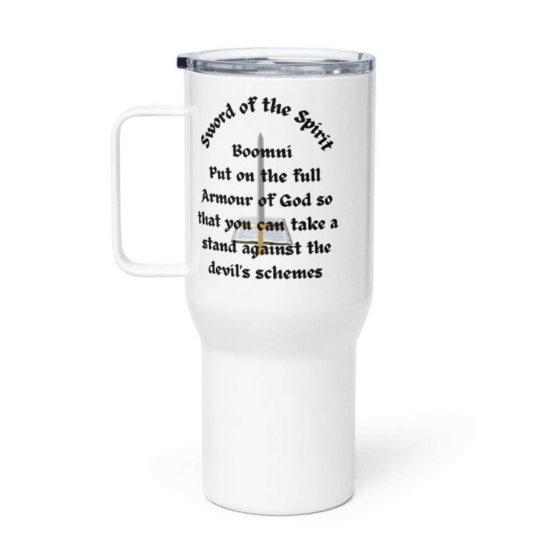 Ephesians 6v11-17 Travel Mug with a handle Personalised