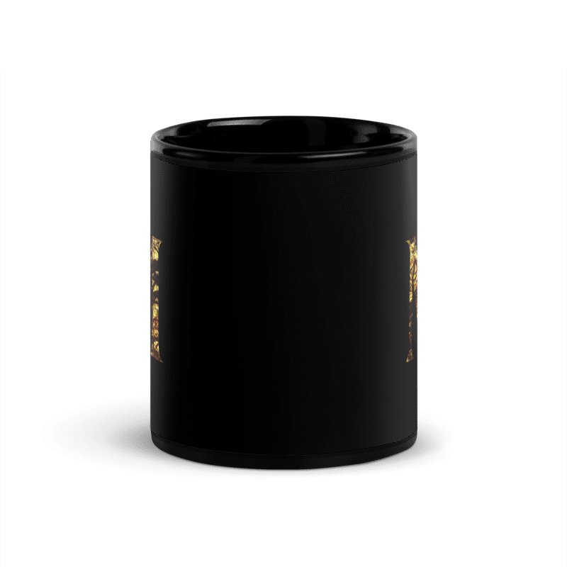Monogram M Black Glossy Mug
