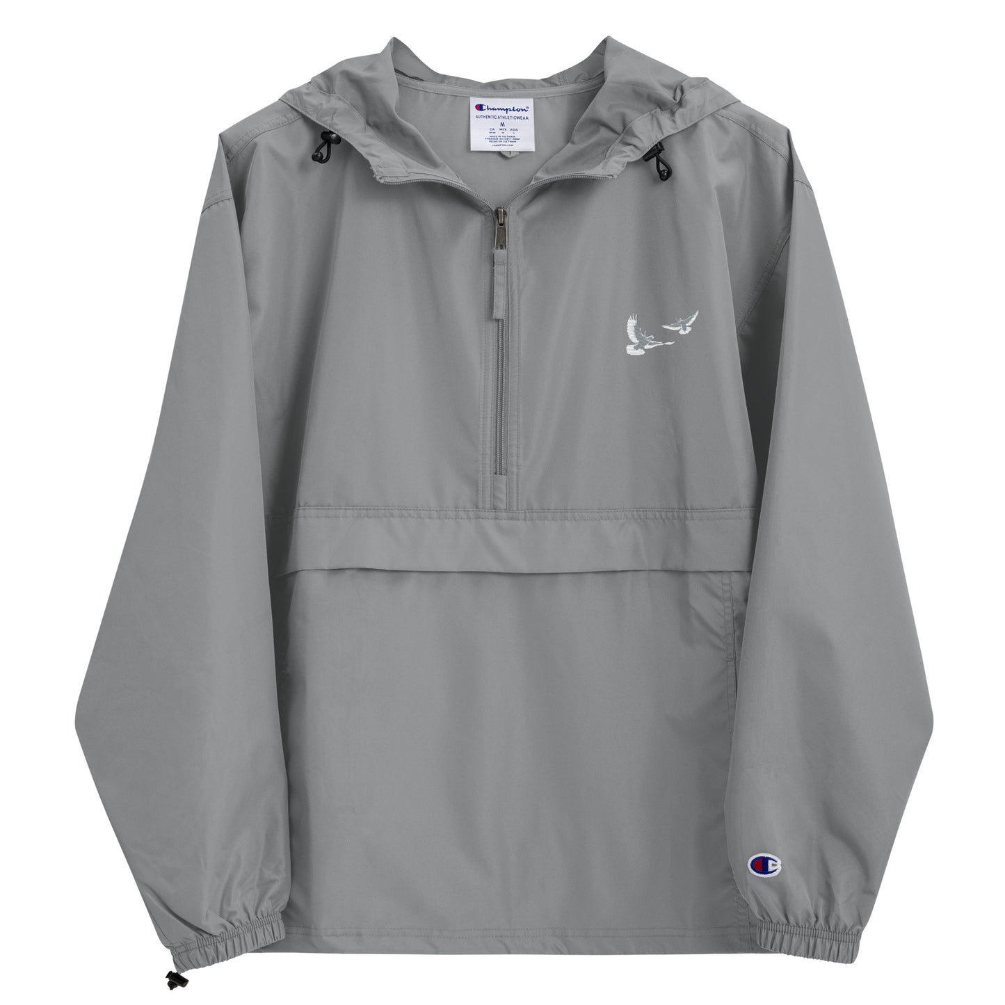 Dove Embroidered Champion Packable Jacket