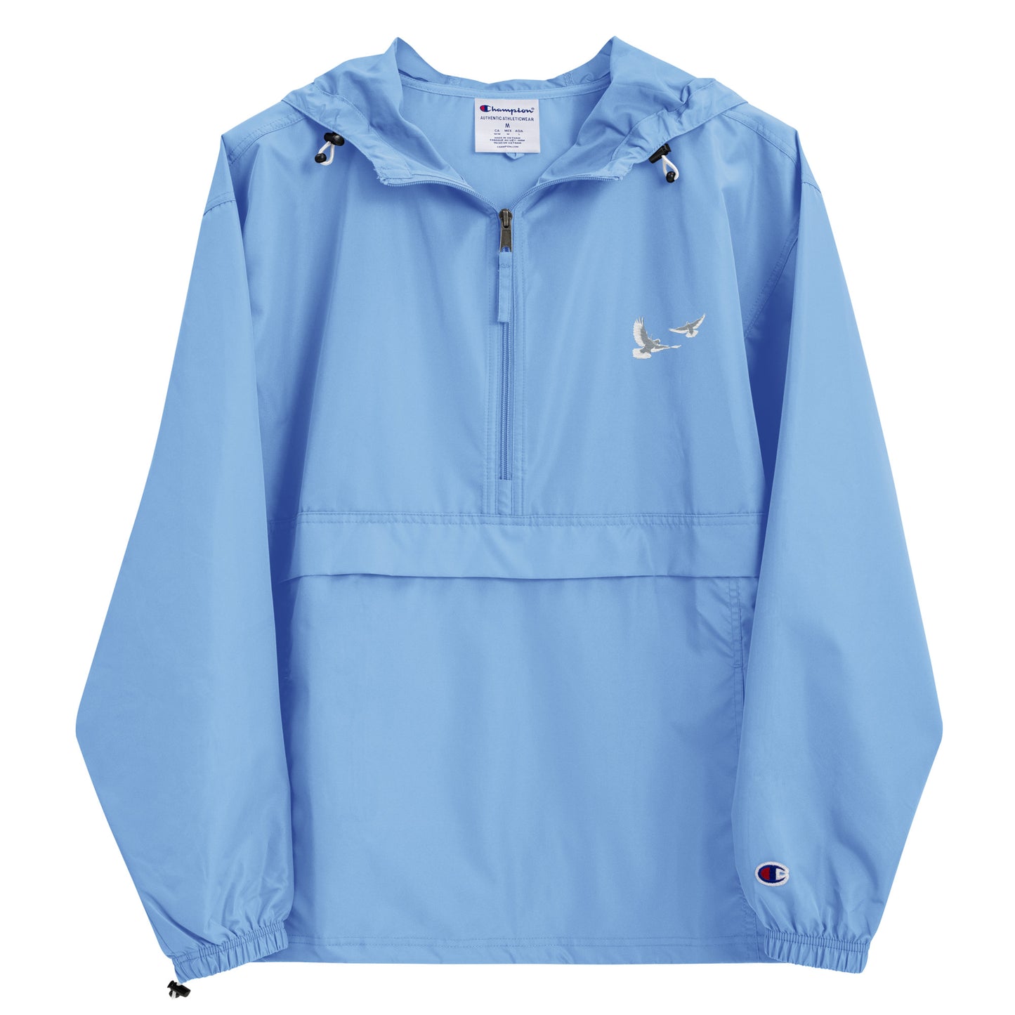 Dove Embroidered Champion Packable Jacket