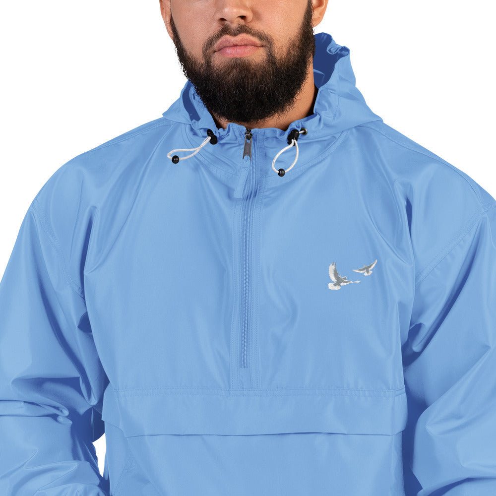 Dove Embroidered Champion Packable Jacket