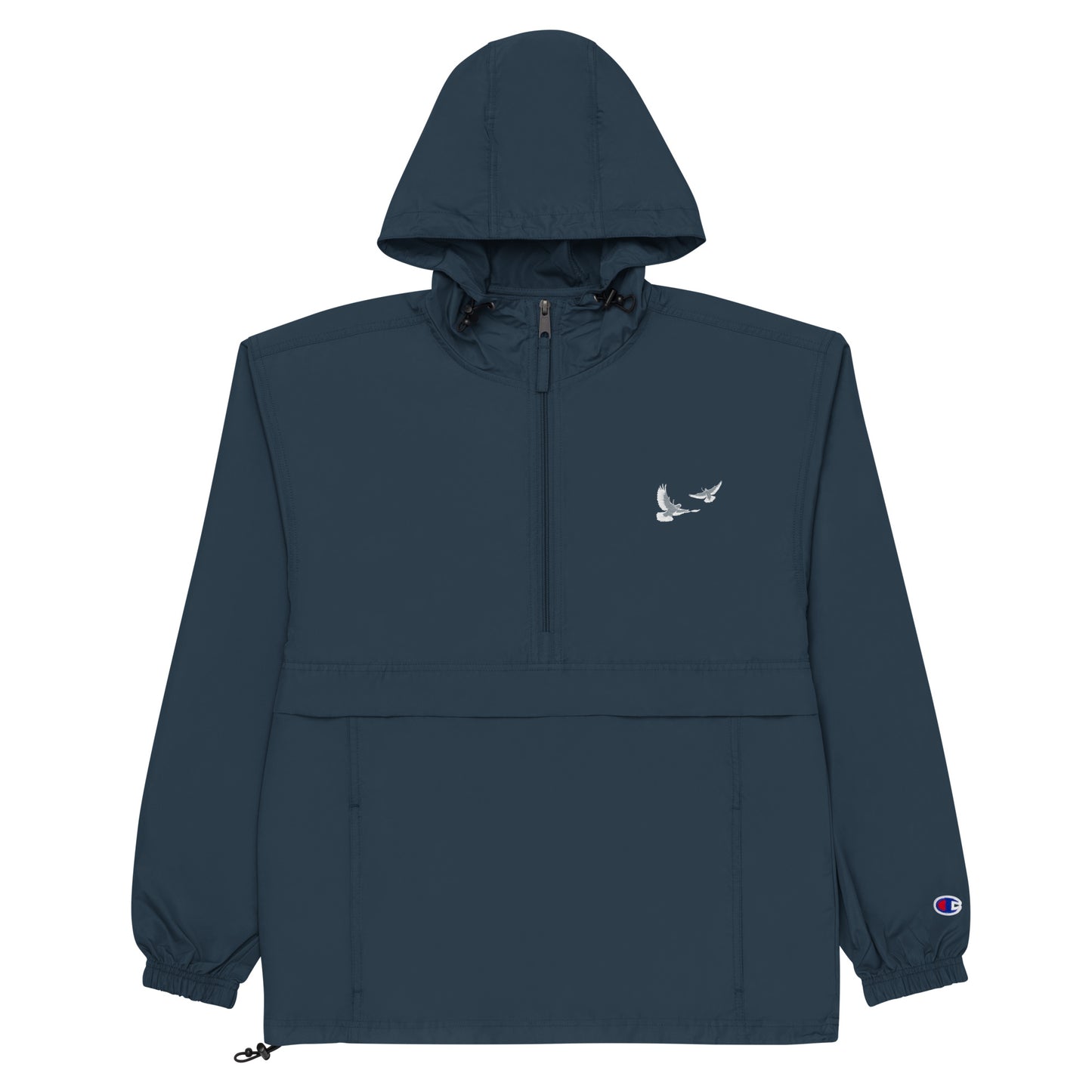 Dove Embroidered Champion Packable Jacket