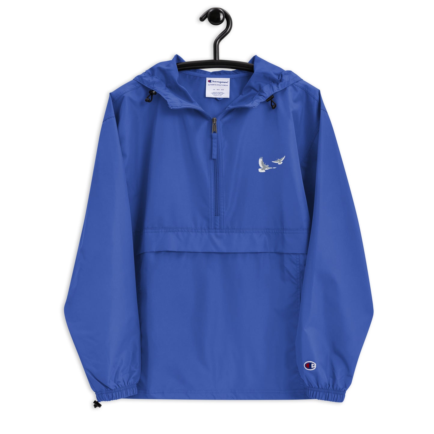 Dove Embroidered Champion Packable Jacket