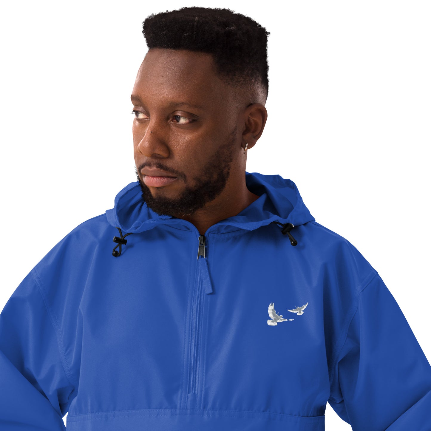 Dove Embroidered Champion Packable Jacket