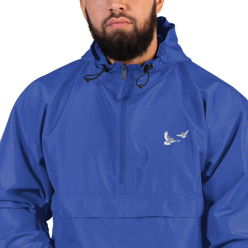 Dove Embroidered Champion Packable Jacket