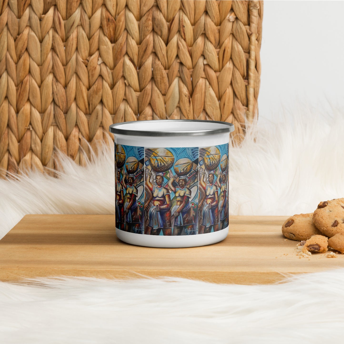 Rhythm Art Print Enamel Mug