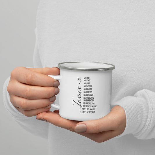 Jesus Is Enamel Mug