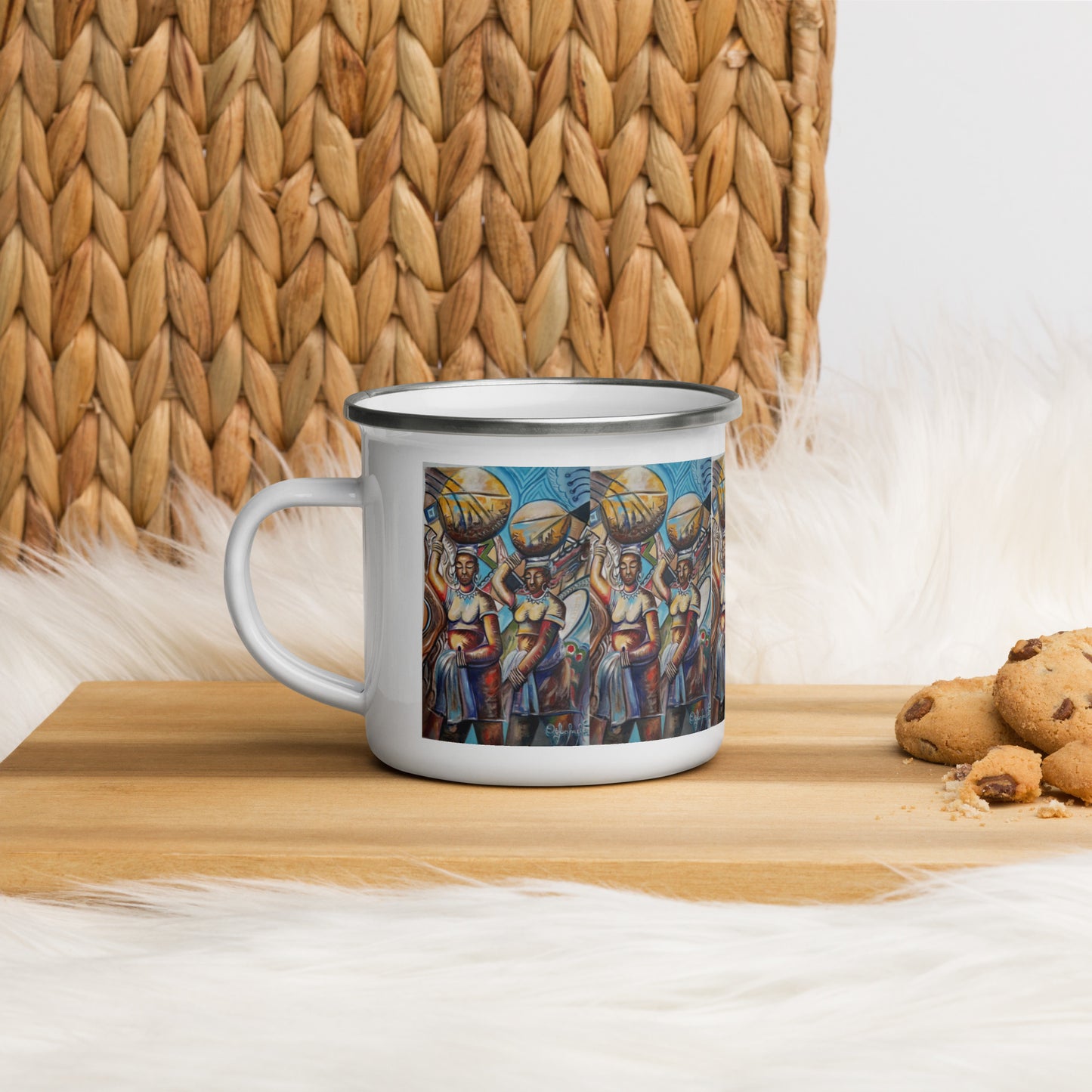 Rhythm Art Print Enamel Mug