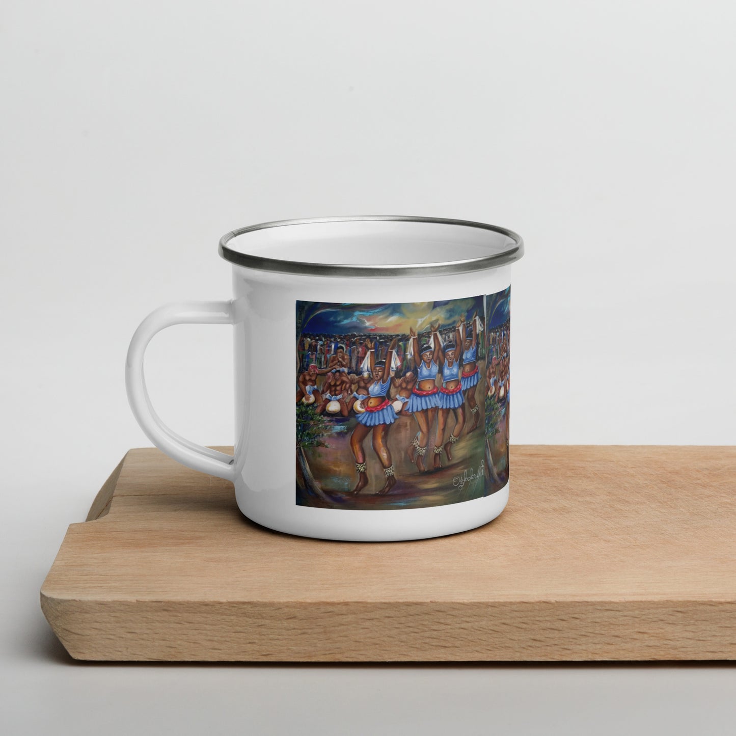 Africa Art Print Enamel Mug