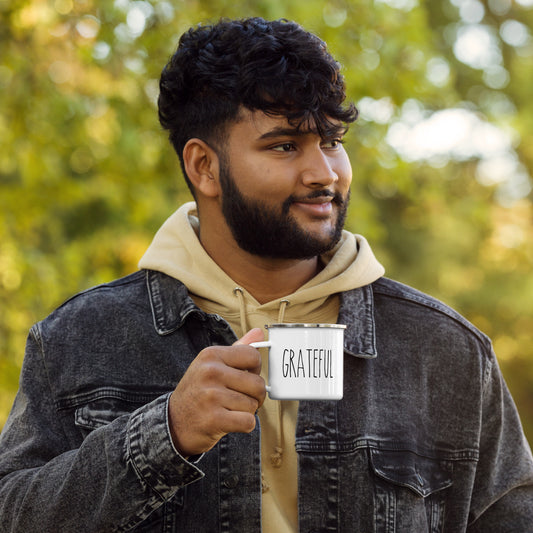 GRATEFUL Enamel Mug