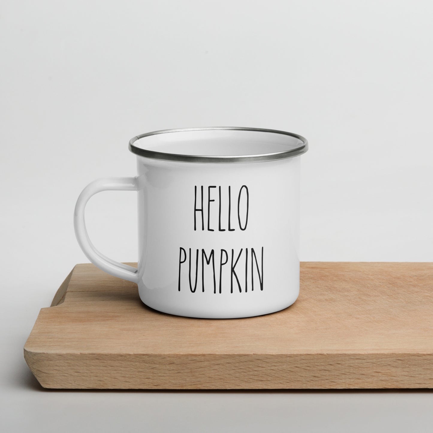 Hello Pumpkin Enamel Mug