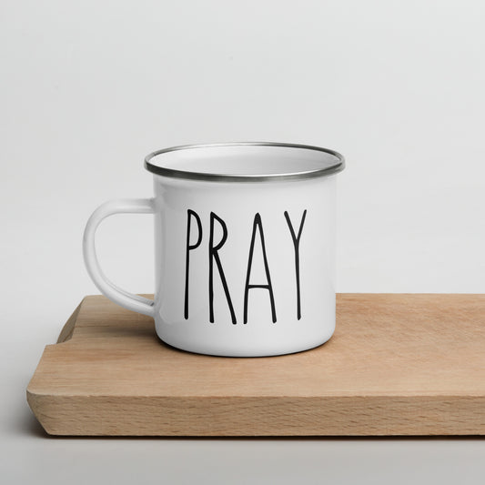 PRAY Enamel Mug