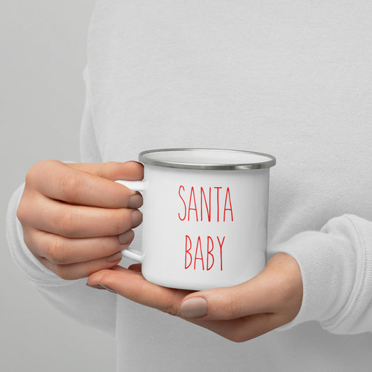 Santa Baby Enamel Mug