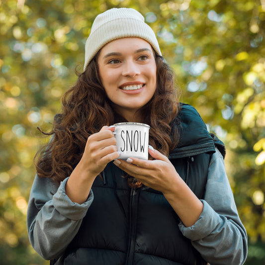 SNOW Enamel Mug