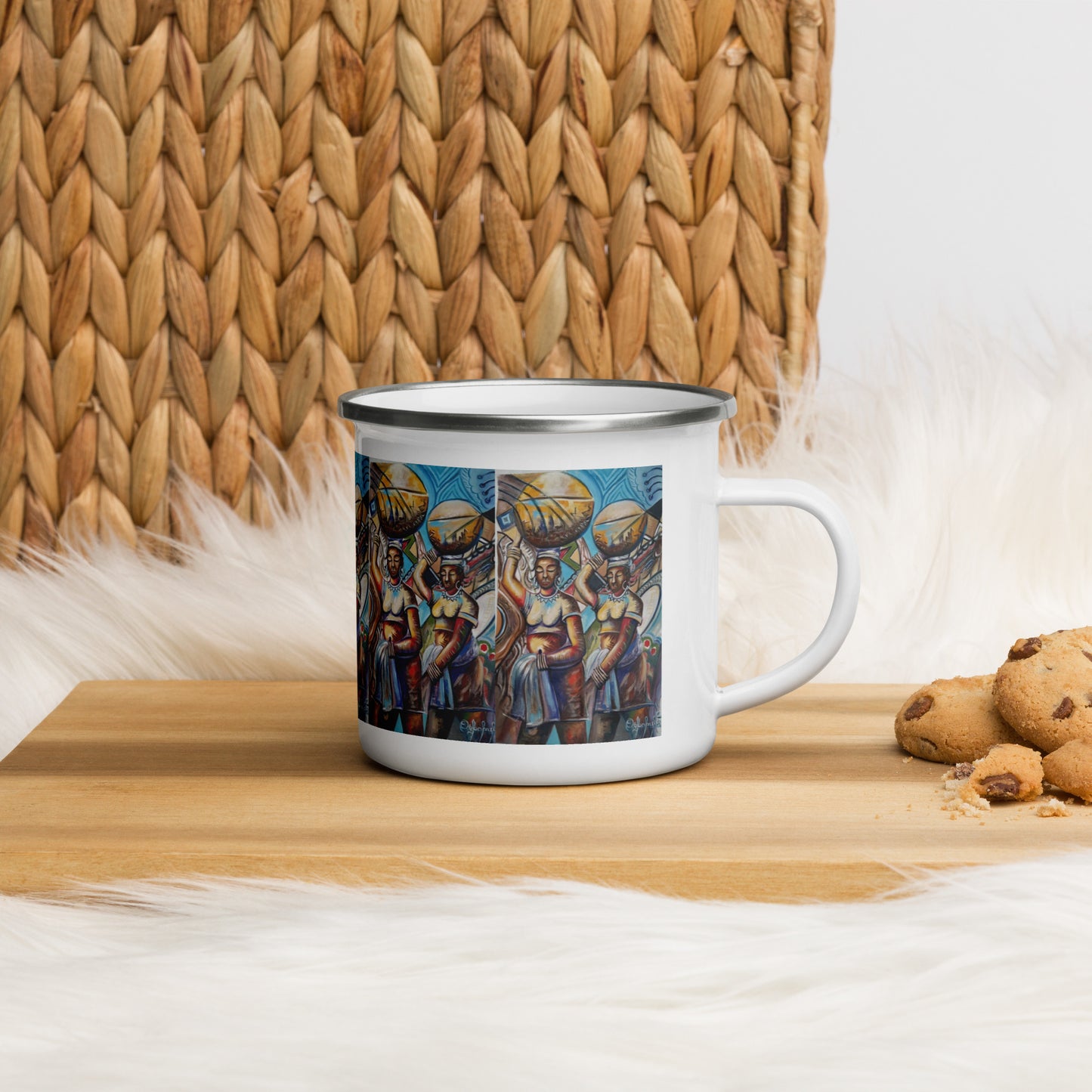 Rhythm Art Print Enamel Mug