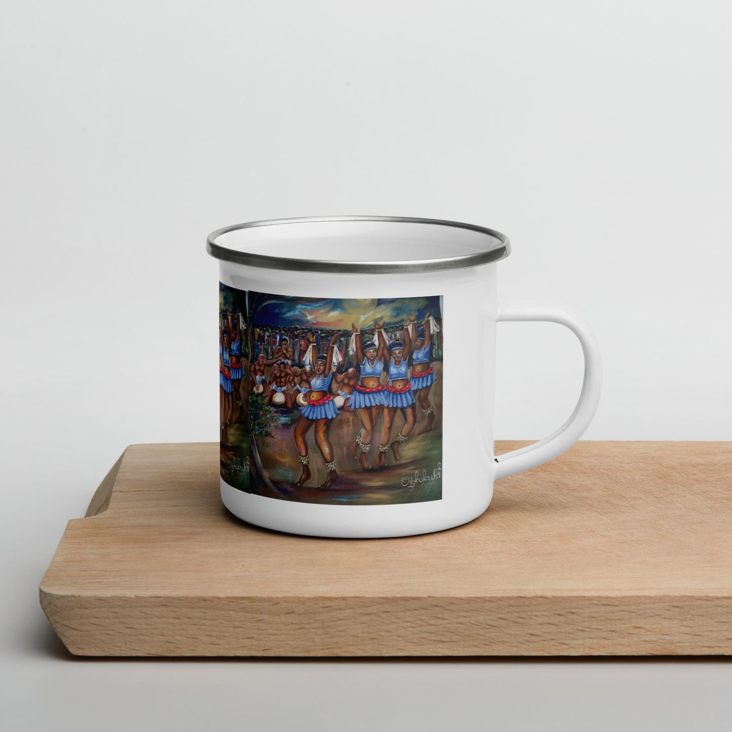 Africa Art Print Enamel Mug