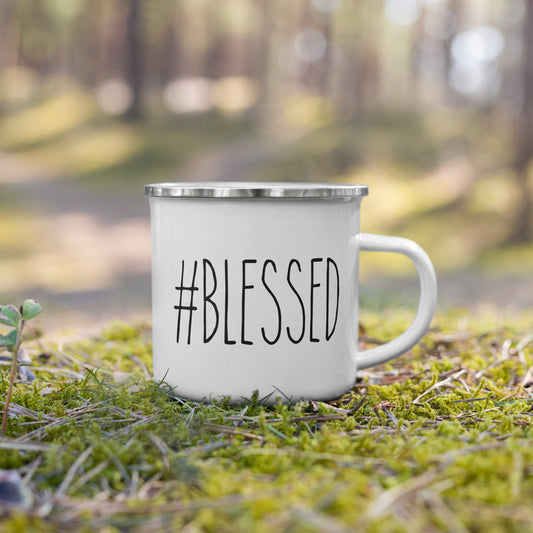 #Blessed Enamel Mug