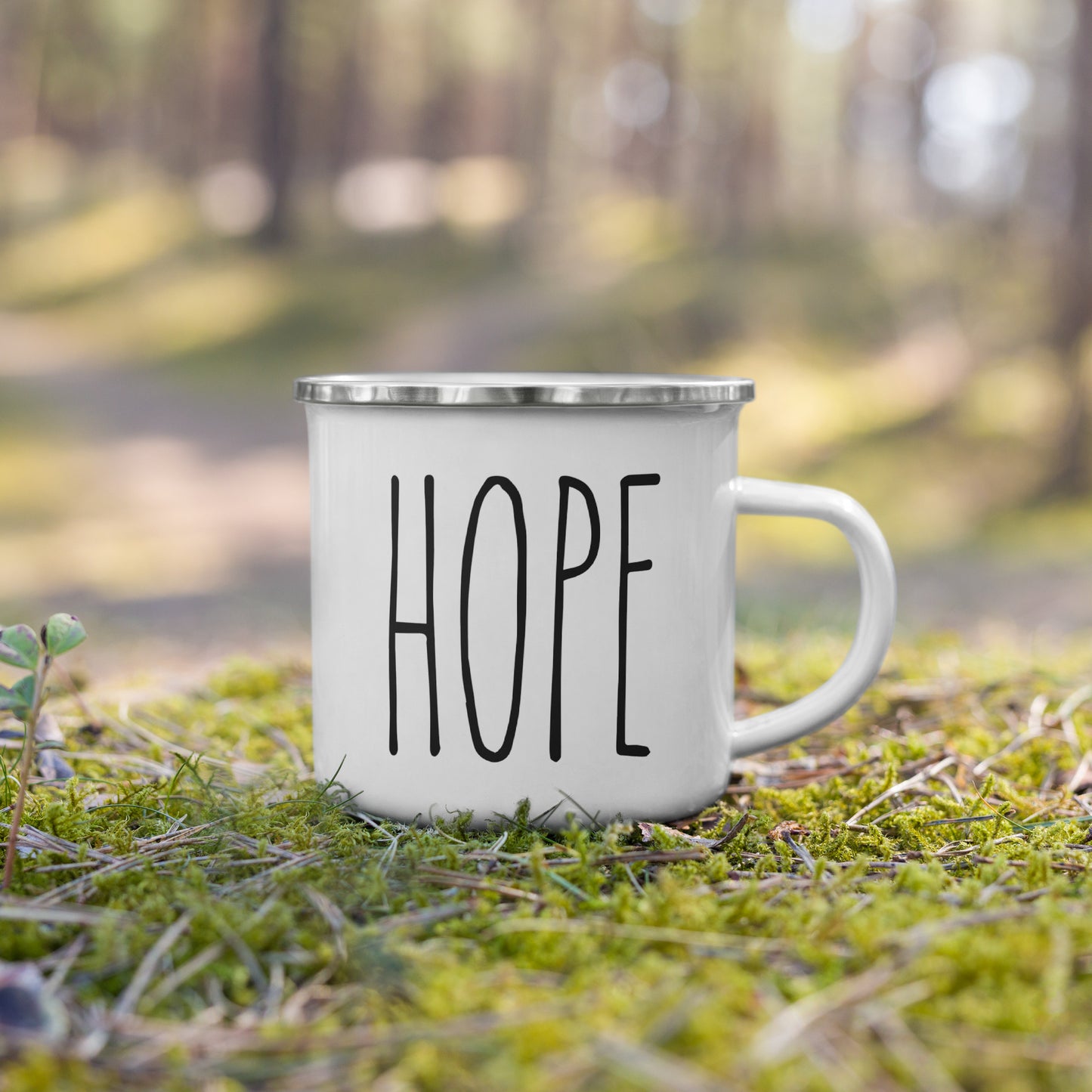 Hope Enamel Mug